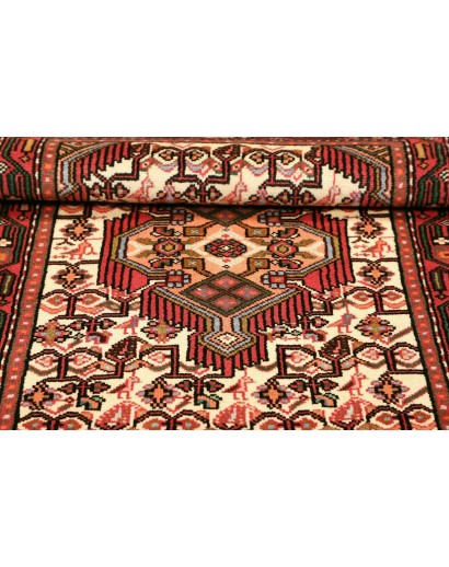 Tappeto Hamadan Persia rosso beige 78x125