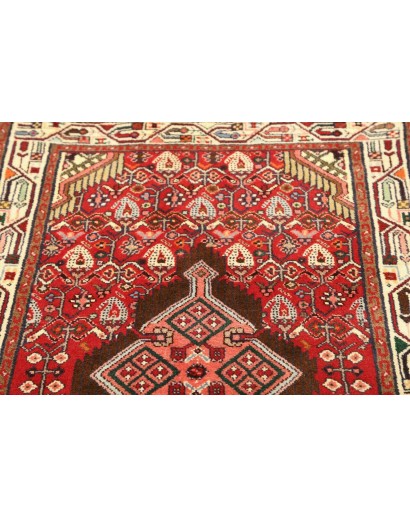 Tappeto Hamadan Persia marrone giallo 80x129