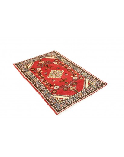 Tappeto Hamadan Persia marrone bianco 90x138
