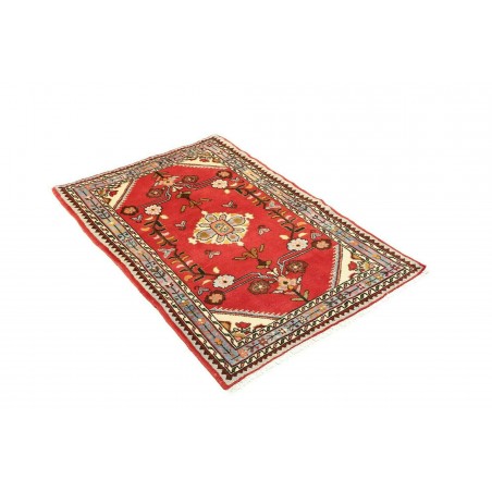 Tappeto Hamadan Persia marrone bianco 90x138