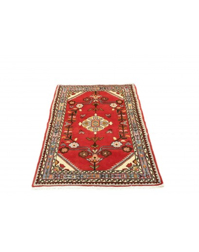 Tappeto Hamadan Persia marrone bianco 90x138