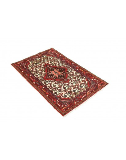 Tappeto Hamadan Persia marrone bianco 80x128