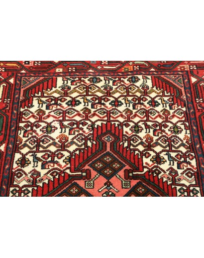 Tappeto Hamadan Persia marrone bianco 80x128