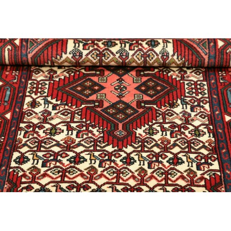 Tappeto Hamadan Persia marrone bianco 80x128