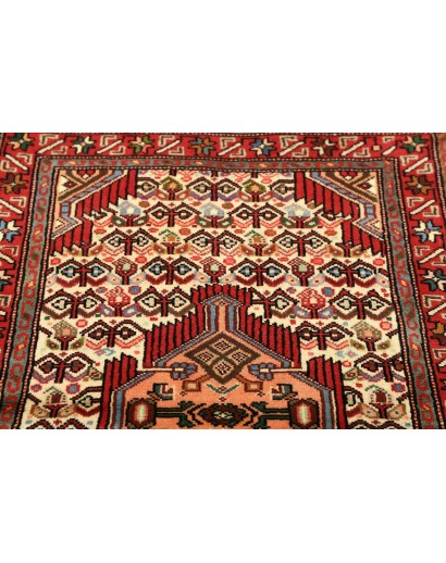 Tappeto Hamadan Persia marrone giallo 83x123
