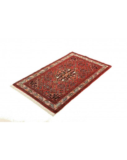 Tappeto Hamadan Persia marrone giallo 77x134