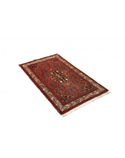 Tappeto Hamadan Persia marrone giallo 77x134