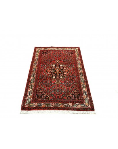 Tappeto Hamadan Persia marrone giallo 77x134