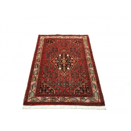 Tappeto Hamadan Persia marrone giallo 77x134