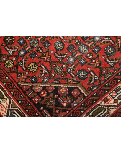 Tappeto Hamadan Persia marrone giallo 77x134