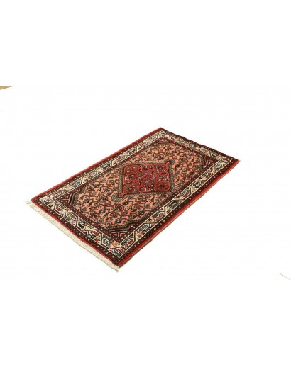 Tappeto Hamadan Persia marrone arancione 77x127