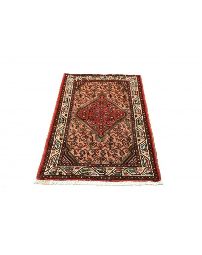 Tappeto Hamadan Persia marrone arancione 77x127