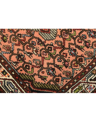 Tappeto Hamadan Persia marrone arancione 77x127