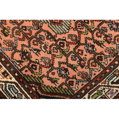 Tappeto Hamadan Persia marrone arancione 77x127