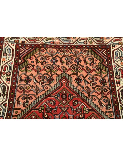 Tappeto Hamadan Persia marrone arancione 77x127
