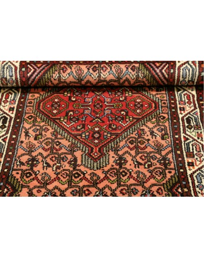 Tappeto Hamadan Persia marrone arancione 77x127