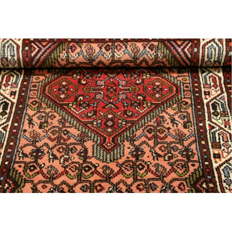 Tappeto Hamadan Persia marrone arancione 77x127