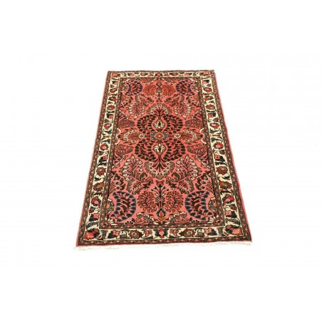 Tappeto Hamadan Persia rosso bianco 70x137