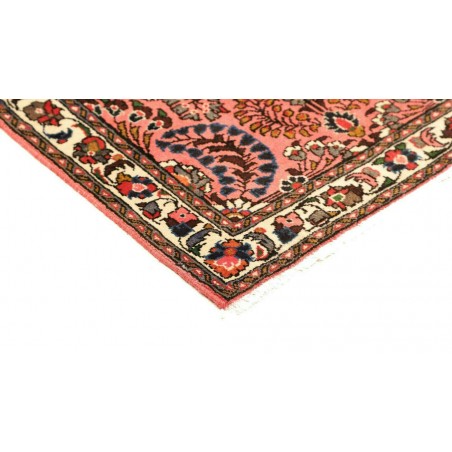 Tappeto Hamadan Persia rosso bianco 70x137