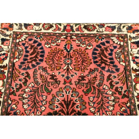 Tappeto Hamadan Persia rosso bianco 70x137