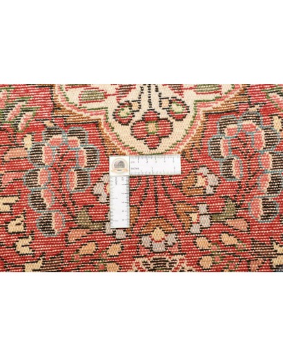 Tappeto Hamadan Persia rosso bianco 70x137
