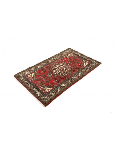 Tappeto Hamadan Persia marrone bianco 82x137