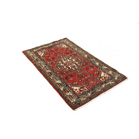 Tappeto Hamadan Persia marrone bianco 82x137