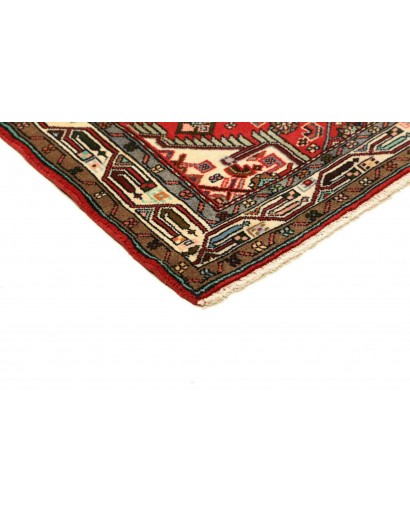 Tappeto Hamadan Persia marrone bianco 82x137