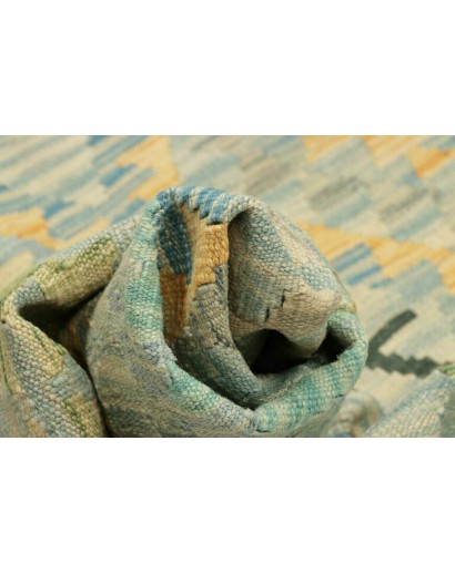 Tappeto Kilim Afghanistan marrone verde 199x307