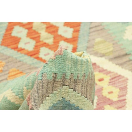 Tappeto Kilim Afghanistan marrone giallo 200x300