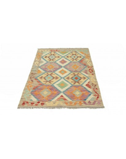 Tappeto Kilim Afghanistan marrone grigio 104x145