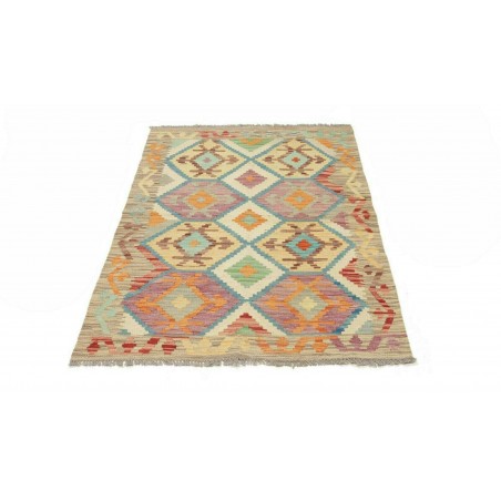 Tappeto Kilim Afghanistan marrone grigio 104x145