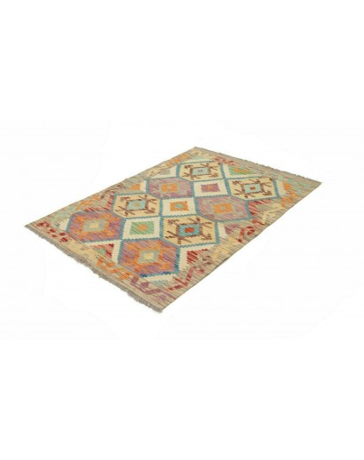 Tappeto Kilim Afghanistan marrone grigio 104x145