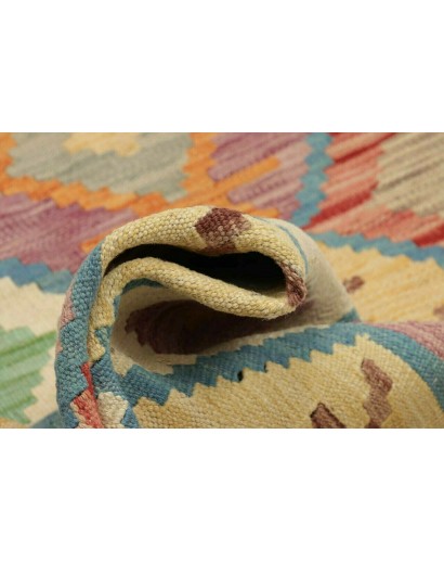 Tappeto Kilim Afghanistan marrone grigio 104x145