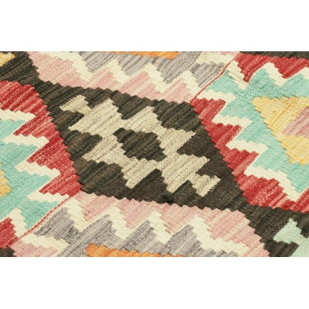 Tappeto Kilim Afghanistan marrone verde 194x294