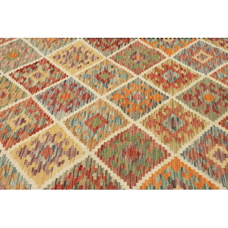 Tappeto Kilim Afghanistan marrone grigio 196x297