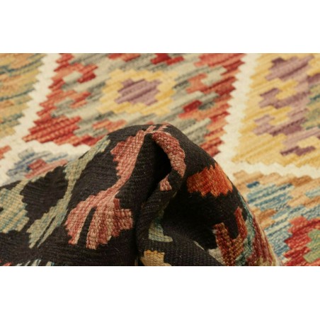 Tappeto Kilim Afghanistan marrone grigio 196x297