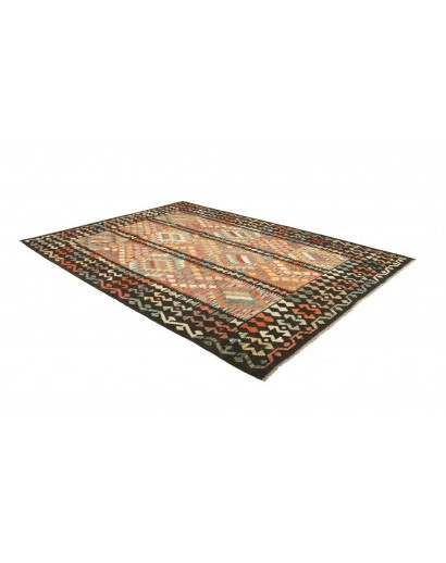 Tappeto Kilim Afghanistan marrone grigio 203x297