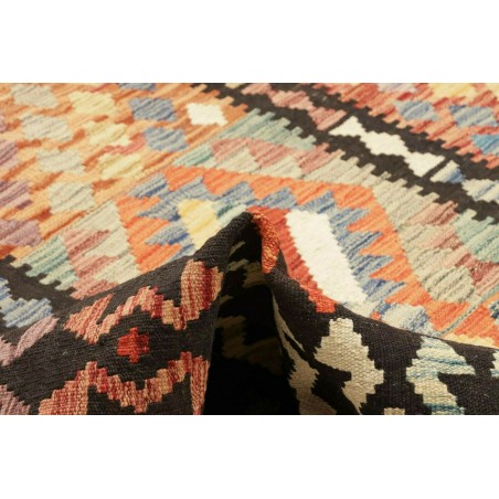 Tappeto Kilim Afghanistan marrone grigio 203x297