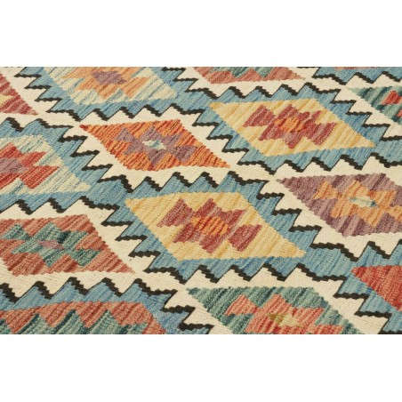 Tappeto Kilim Afghanistan marrone grigio 195x304