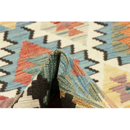 Tappeto Kilim Afghanistan marrone grigio 195x304