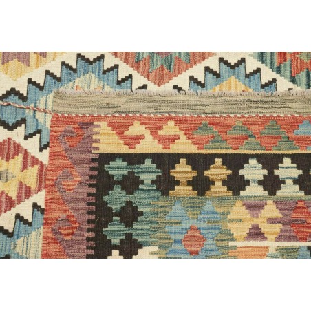 Tappeto Kilim Afghanistan marrone grigio 195x304