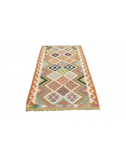 Tappeto Kilim Afghanistan marrone rosso 100x192