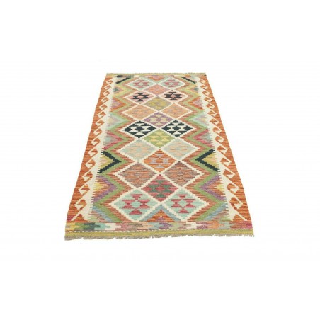 Tappeto Kilim Afghanistan marrone rosso 100x192