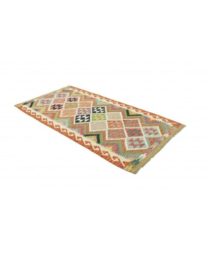 Tappeto Kilim Afghanistan marrone rosso 100x192