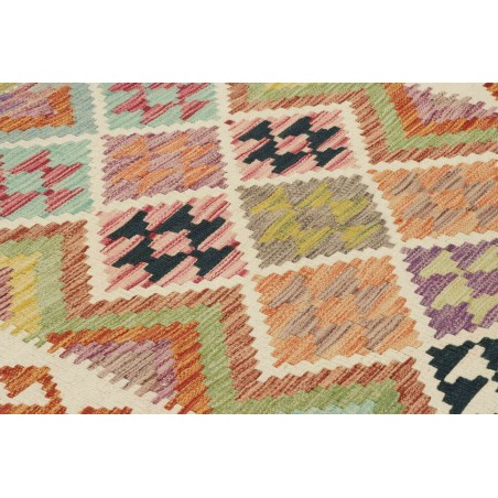 Tappeto Kilim Afghanistan marrone rosso 100x192