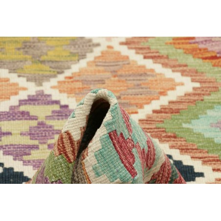 Tappeto Kilim Afghanistan marrone rosso 100x192