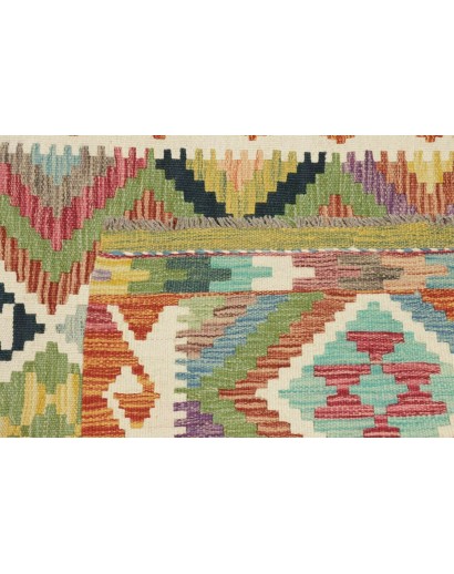 Tappeto Kilim Afghanistan marrone rosso 100x192