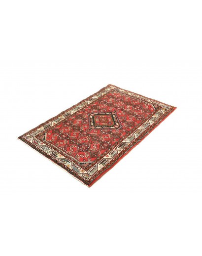 Tappeto Hamadan Persia marrone giallo 86x135