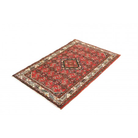 Tappeto Hamadan Persia marrone giallo 86x135